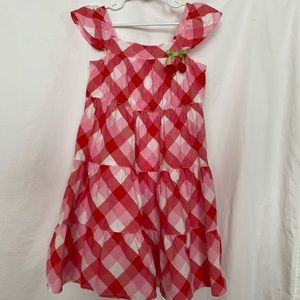 Gymboree Very Cherry Plaid Tiered Dress